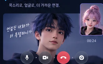 NEVIRO TALK 영상 통화 예시
